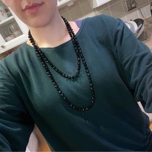 Black Beaded necklace